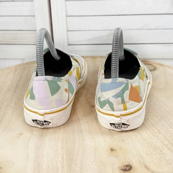Vans Lelia Hurst Abstract Tropical Print Slip On Pro Sneakers‎ White Multi 6 - Picture 6 of 11